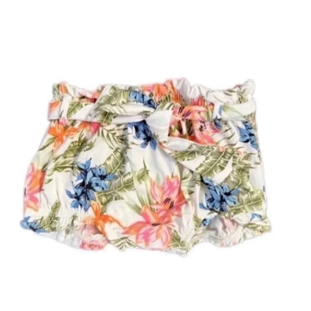 NWT Jessica Simpson Pink Tropical Short Set Size 0/3 M